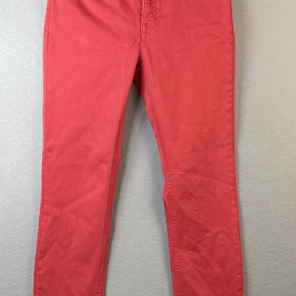Vineyard Vines High Rise Skinny Jeans Women Size 25 Pants Cuckoo Red Hot Barbie - Picture 2 of 15